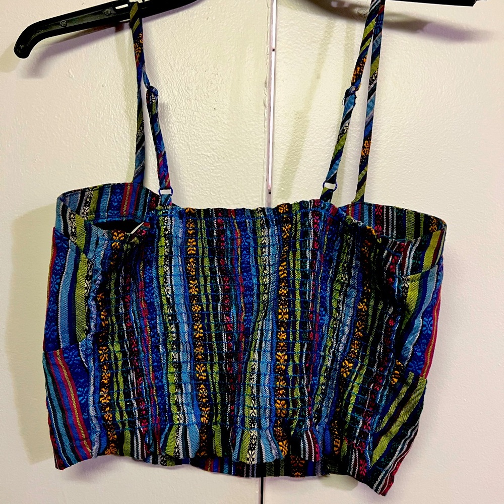 Vibrant corset crop top